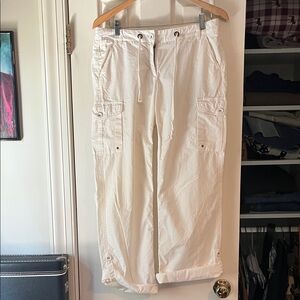 Women’s White Cargo Pants